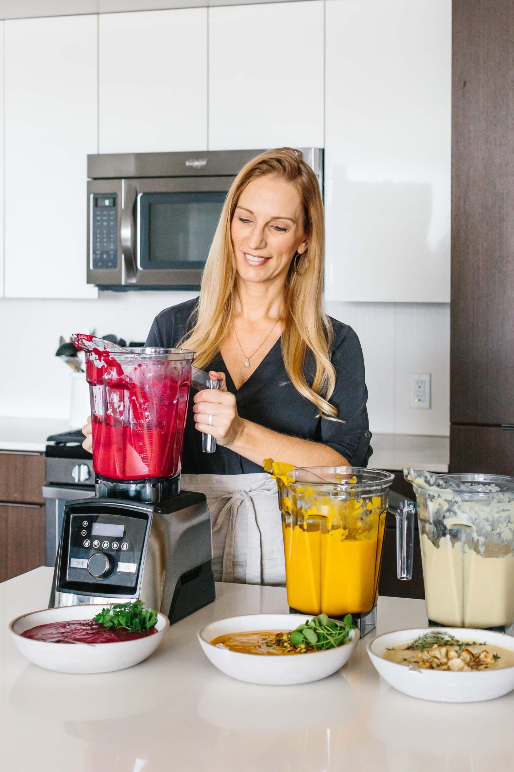 Suppenrezepte im Vitamix Mixer zubereiten.