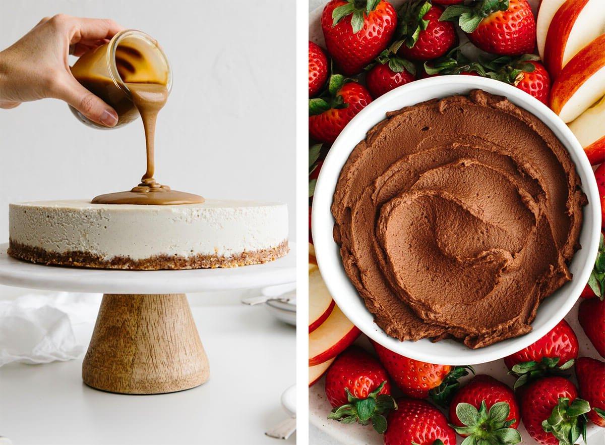 Bereiten Sie köstliche, glutenfreie Rezepte mit diesem Leitfaden zu! Ich zeige Ihnen, wie Sie mit vollwertigen Lebensmitteln einfache, geschmackvolle Mahlzeiten zubereiten! Glutenfreie Desserts mit Schokoladen-Hummus und veganem Käsekuchen.