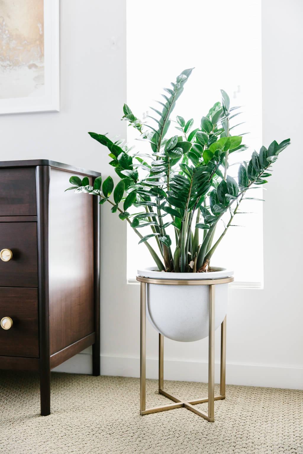 Mein modernes und minimalistisches Schlafzimmerdesign und -dekor. Mein Einrichtungsstil ist eine Mischung aus Minimalismus, Mid-Century Modern, Skandinavien und SoCal-Flair.