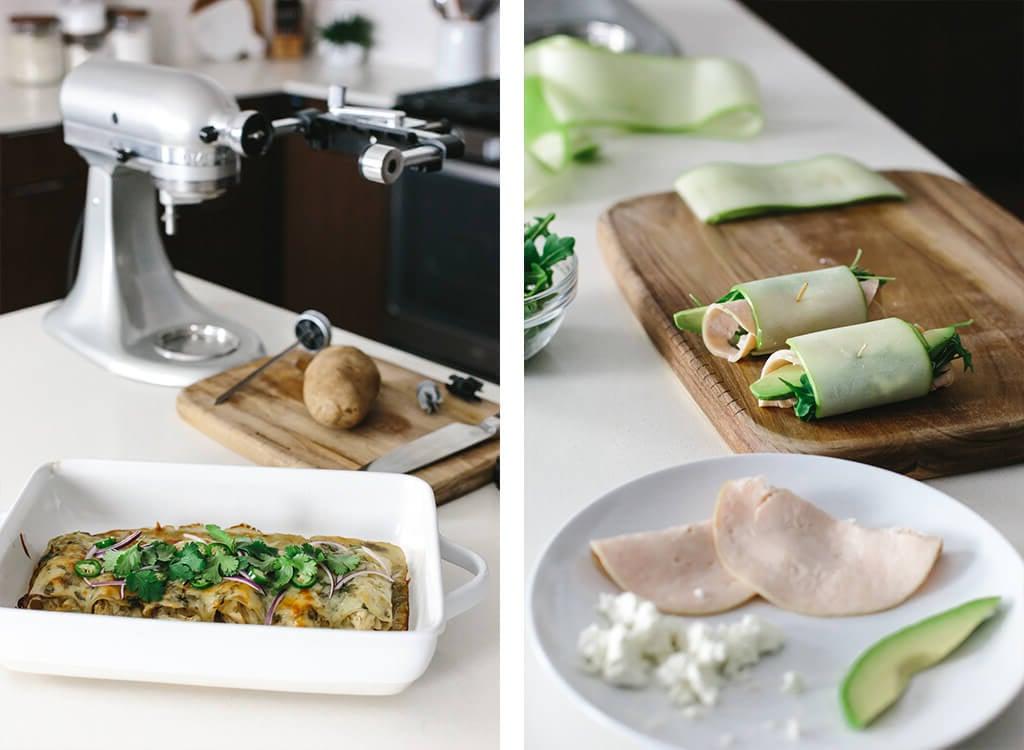 Vielseitige Einsatzmöglichkeiten des KitchenAid Gemüseschneiders für Obst und Gemüse.