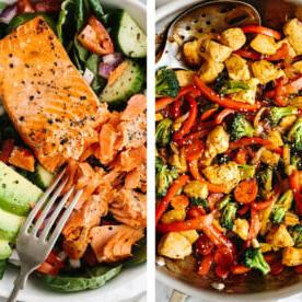 30 gesunde Rezepte in 30 Minuten oder weniger 33 Gesunde Rezepte in 30 Minuten oder weniger