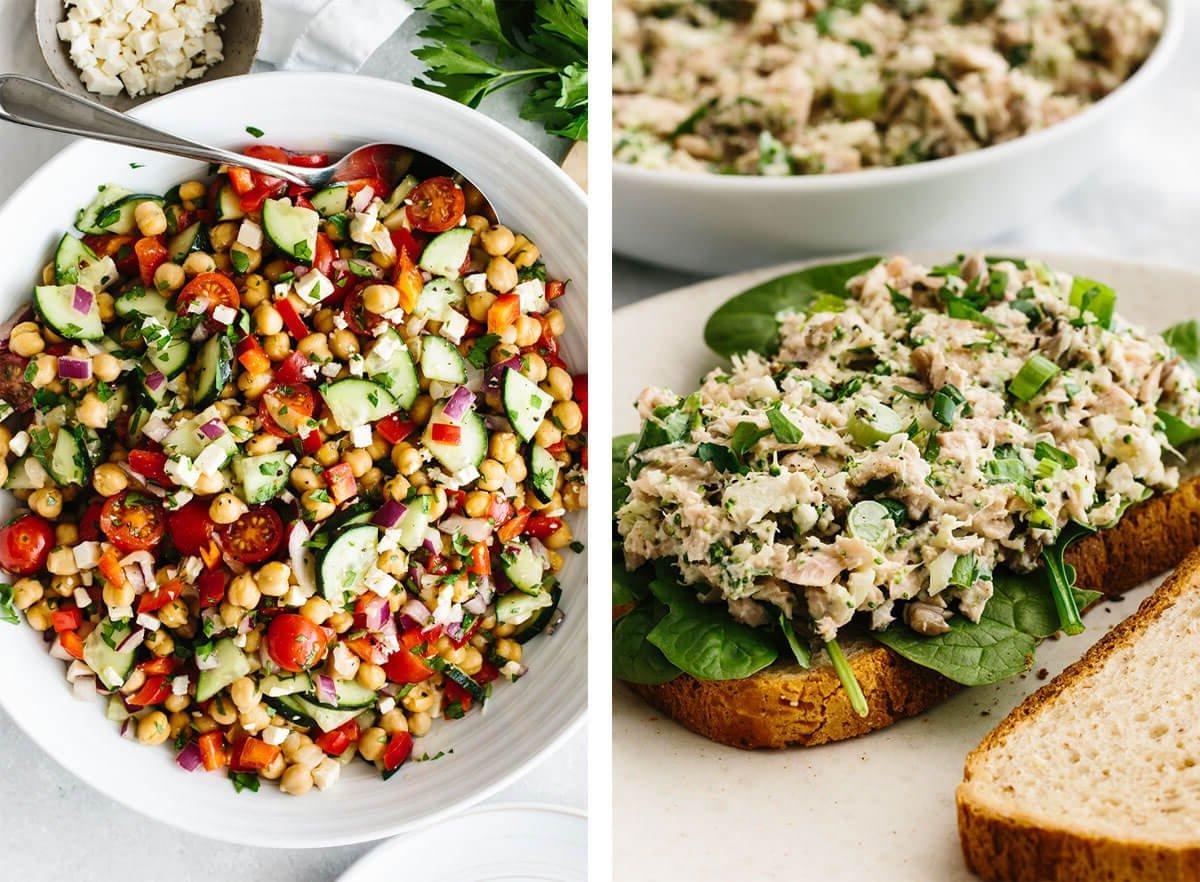 Einfache und gesunde Meal Prep Rezepte, die Ihnen helfen, Mahlzeiten für die Woche vorzubereiten! Salat Meal Prep Rezepte.