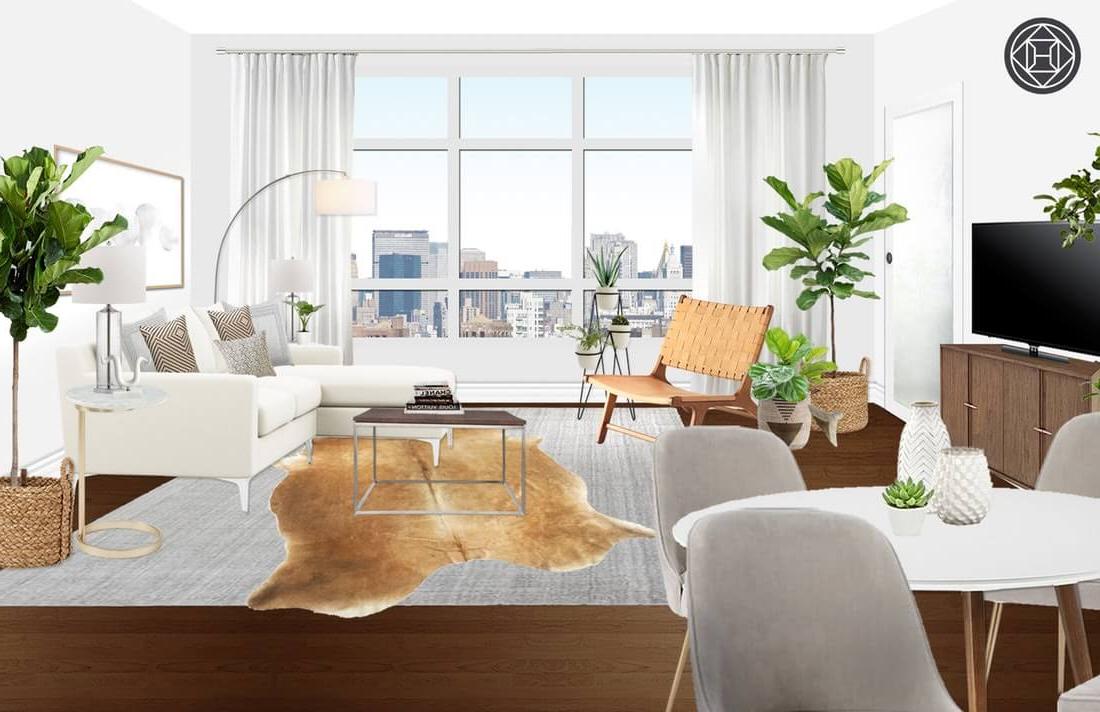 Tour durch mein modernes, minimalistisches Wohnzimmer. Mein Einrichtungsstil ist eine Mischung aus Minimalismus, Mid-Century Modern, Skandinavien und SoCal-Flair. Helle, offene Raumgestaltung mit einem eleganten Couchtisch.