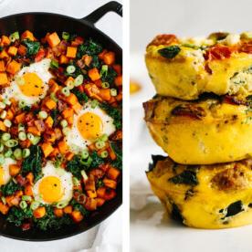 20+ Whole30 Frühstücksrezepte 3 Whole30 Frühstücksrezepte mit Eier-Muffins und Süßkartoffel-Hash