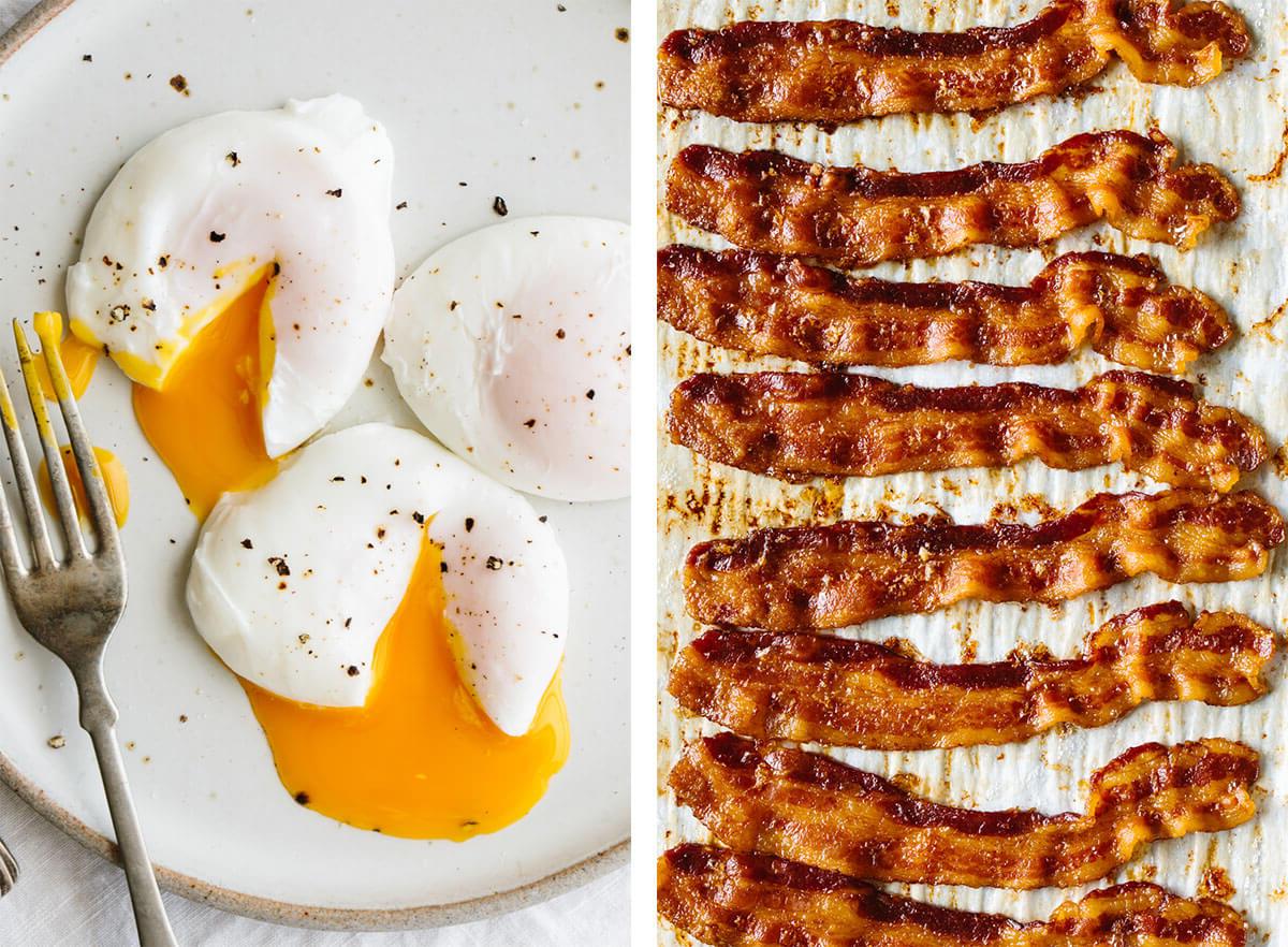 Starten Sie Ihren Tag richtig mit diesen gesunden Frühstücksideen! Wählen Sie aus Mahlzeiten zum Mitnehmen, Brunch-Lieblingen und den besten Meal-Prep-Optionen. Beste Frühstücksideen mit Speck und pochierten Eiern.