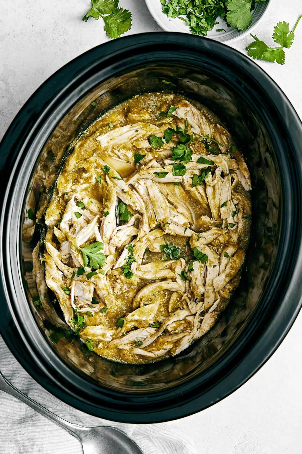 Top 10 Rezepte 2024 7 Slow Cooker Salsa Verde Hähnchen.