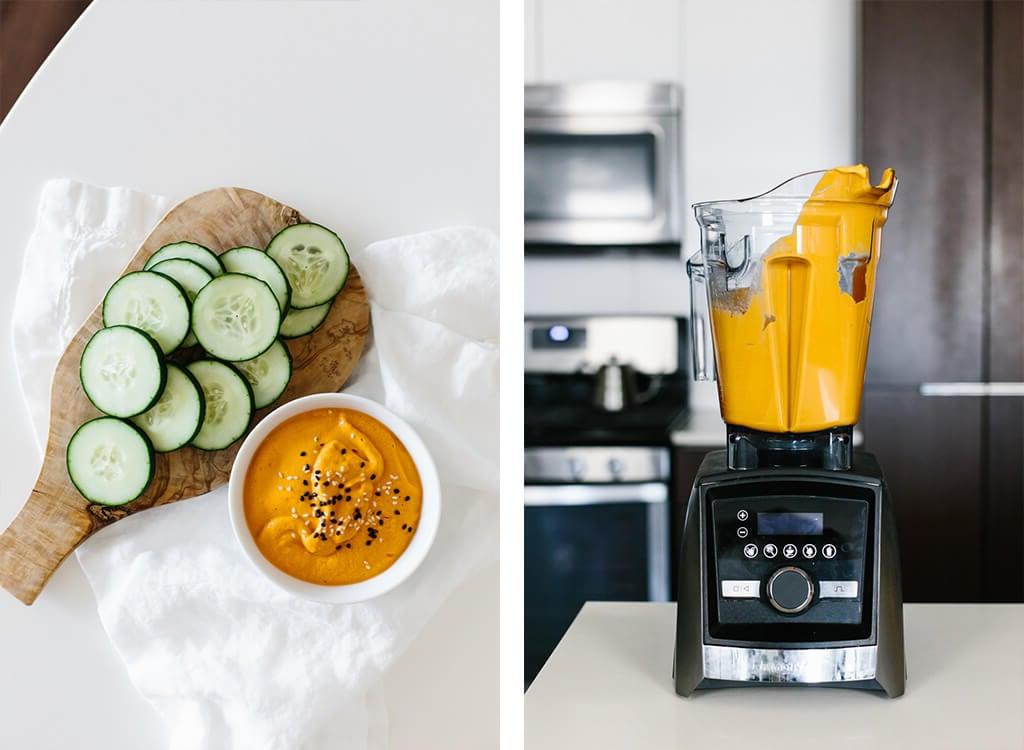 Entdecke alle gesunden Rezepte, die ich an einem Tag mit meinem Vitamix Mixer zubereite.