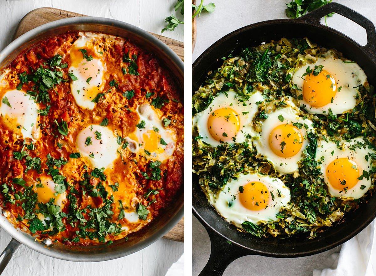 Von Frühstück bis Abendessen sind dies die besten Ei-Rezepte, die beweisen, dass Eier wirklich alles können, um einfache und geschmackvolle Mahlzeiten zu kreieren! Shakshuka für die besten Ei-Rezepte.