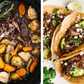 Die 15+ besten Schongarer-Rezepte 8 Schongarer-Rezepte mit Rinderbraten und Barbacoa-Tacos
