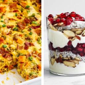 Die beliebtesten Weihnachtsfrühstücksideen 18 Zwei Weihnachtsfrühstücksrezeptideen.