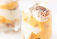 Eggnog Tiramisu with Peaches