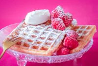 Fresh Raspberry Waffles Made Easy at Home
