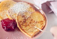 Sweetheart Pancakes with Strawberry Delight