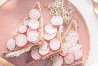 Crisp Radish Tea Sandwiches on Rye