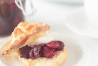 Fluffy Scones with Bright Cranberry Compote