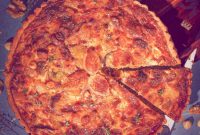 Sweet and Savory Pumpkin Sweet Potato Quiche with Roasted Garlic