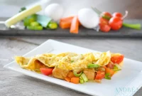 Savory Chicken and Vegetable Stuffed Omelet