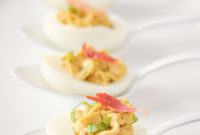 Italian-Style Deviled Eggs with Pancetta and Balsamic Glaze
