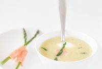 Smoky Salmon and Asparagus in Zesty Mustard Broth