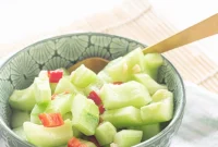 Zesty Garlic Pepper Cucumber Salad