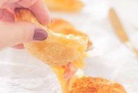 Flaky Ham and Cheese Puff Pastry Croissants