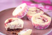 Decadent Strawberry Swirl Cheesecake Minis