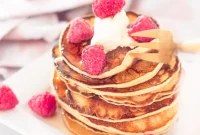Decadent Raspberry Crème Fraîche Pancakes
