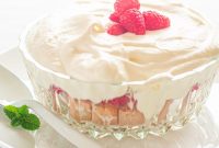 Layered Raspberry Ladyfinger Trifle
