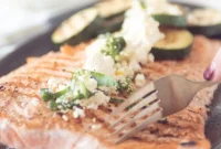 Grilled Salmon & Zucchini Delight