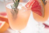 Sparkling Grapefruit Mocktail with Rosemary