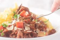 Tender Slow Cooker Beef Ragu with Pasta