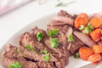 Succulent Roasted Sirloin with Deep Red Wine Sauce