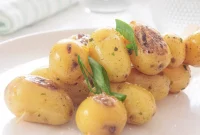 Smoky Skewered Baby Potatoes