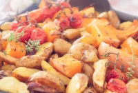 Golden Roasted Pumpkin and Potatoes