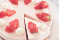 Velvet Strawberry Quark Cheesecake