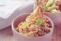 Savory Beef Chow Mein Fresh Vegetables and Signature Sauce