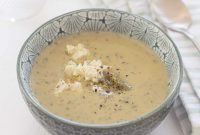 Velvety Zucchini Soup with Bright Pesto and Feta