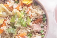 Speedy Ham, Egg, and Vegetable Fried Rice