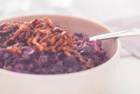 Sweet Sour and Savory German Red Cabbage with Bacon and Apples