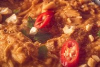 Effortless Slow Cooker Peanut Satay Chicken