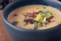 Hearty Groninger Mustard Soup with Bacon and Leek