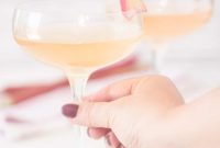 Rhubarb Champagne Sparkler