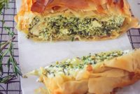 Flaky Filo Spinach Ricotta Feta Tart