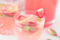 Strawberry Lemonade Mocktail with Basil