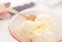 Creamy No-Churn Lemon Mascarpone Ice Cream