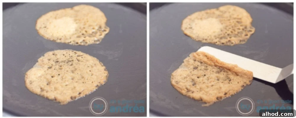 Easy Honey Lace Tuiles Recipe 6 Bake the cookies and take them of the baking plate with a spatula