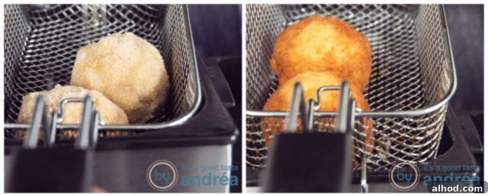 Homemade Beef Papa Rellena 8 Deep frying papa rellena