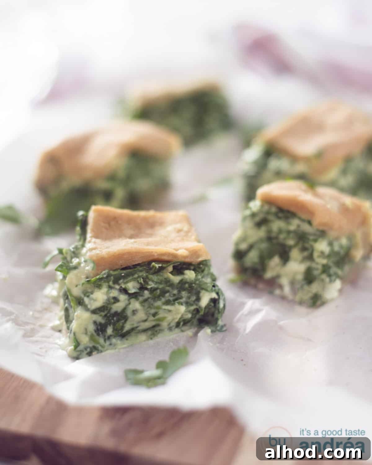 Spinach Ricotta Stuffed Katmer Pastry 3 Katmer pie with spinach ricotta filling