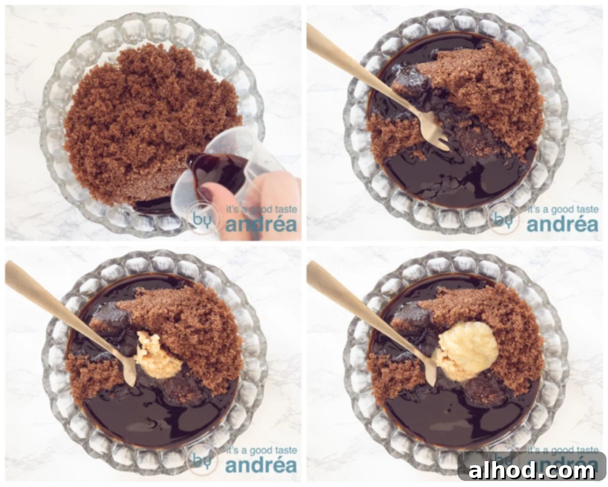 Irresistible Asian Lamb Rack Marinade 4 Preparing the soy sauce, ginger, garlic, and sambal marinade in a bowl