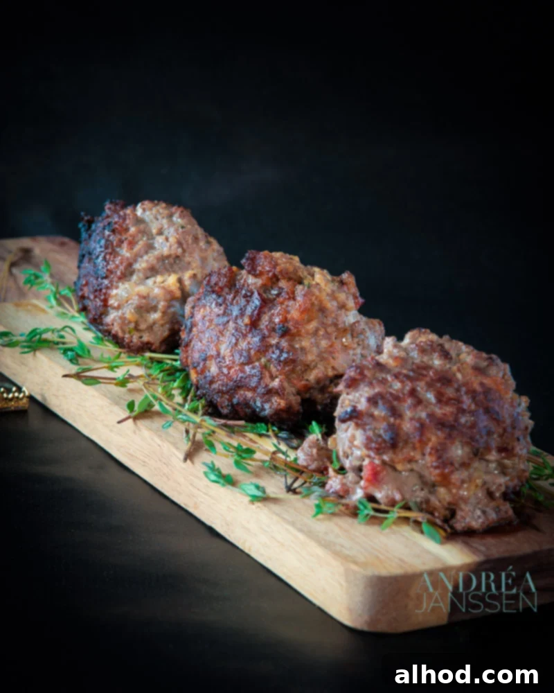 Meatballs with bacon and thyme 2 Delicious Homemade Meatballs with Bacon and Thyme in Creamy Sauce